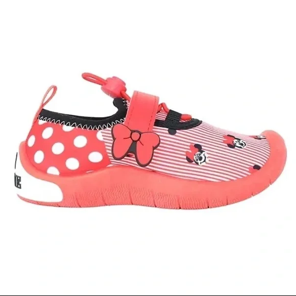 NWT Minnie Mouse Toddler Girls Quick-Drying Water Shoe Size 5/6
