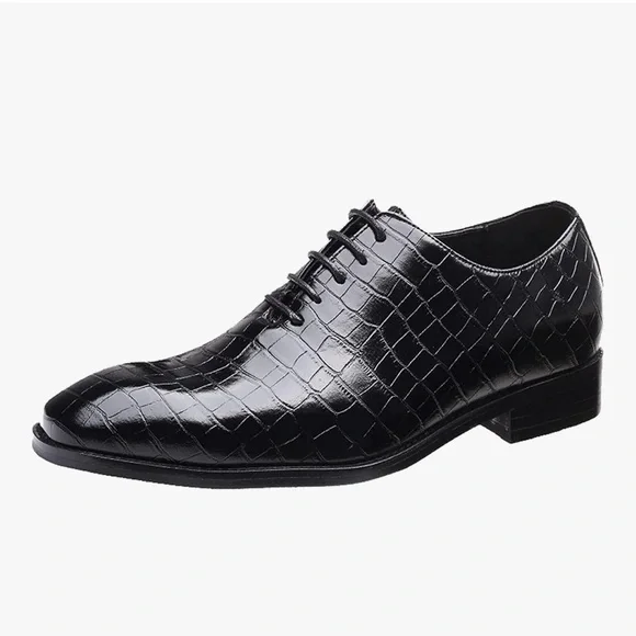 Men's Retro Oxford Dress Shoes Textured Leather Non Slip Business Casual 11