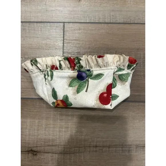 Longaberger‎ TEA Basket LINER Fruit Medley fabric