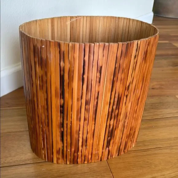 MCM Bamboo wastebasket