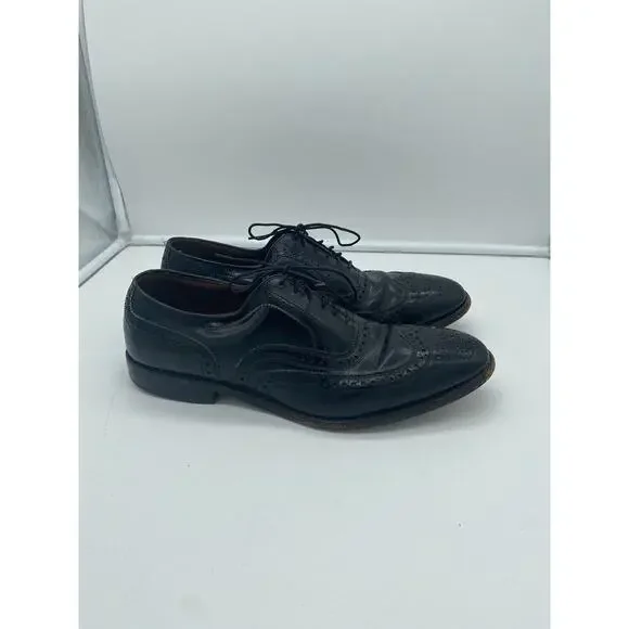 Allen Edmonds McAllister‎ Wingtip Oxford Black Leather Mens Dress Shoes 10.5 C