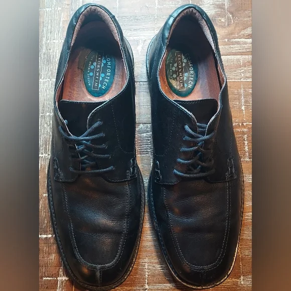 FLORSHEIM Billings Size 11 Mens Comfortech‎ Split Toe Leather Oxford Dress Shoes