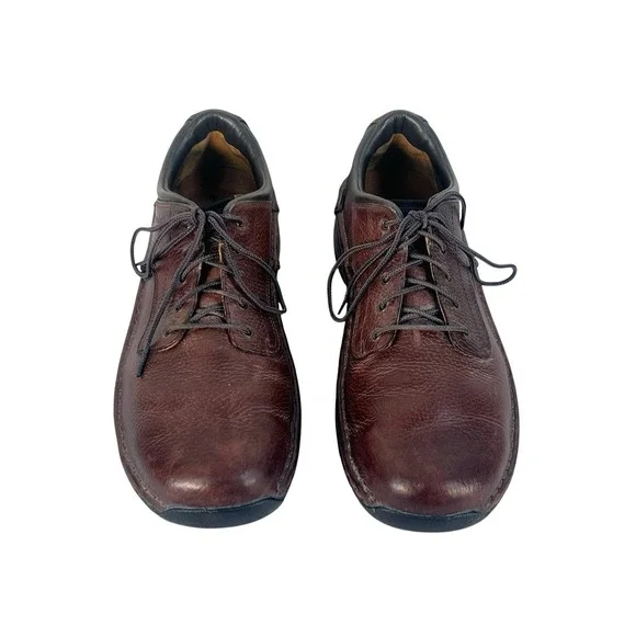 vtg Red Wing Shoes 8704 Safety Toe Oxfords Mens sz 10‎ Brown Lace Up