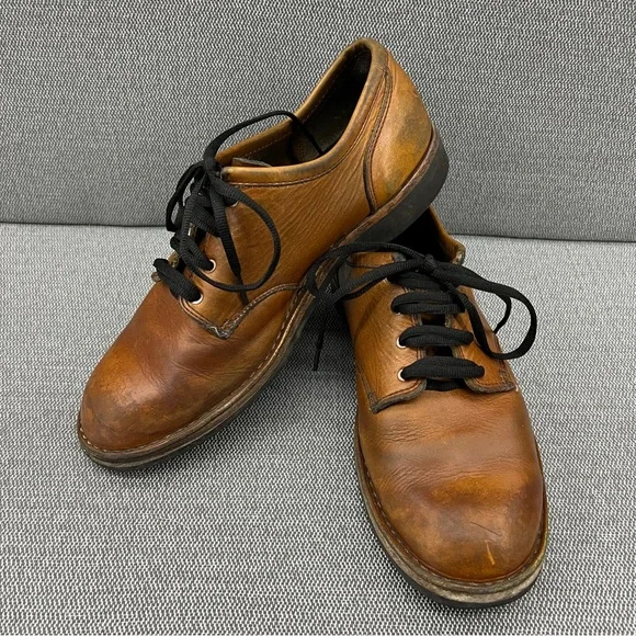 Danger Mt.Tabor 643 Harvest Brown Men’s EE‎ Leather Oxford Shoes Size 9
