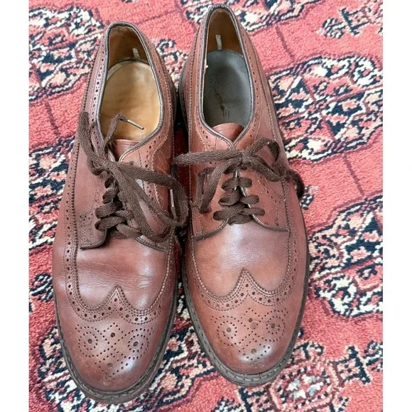 Sebago‎ Men's Brattle Leather Wingtip Brogue Oxfords - Brown - Size 9.5M