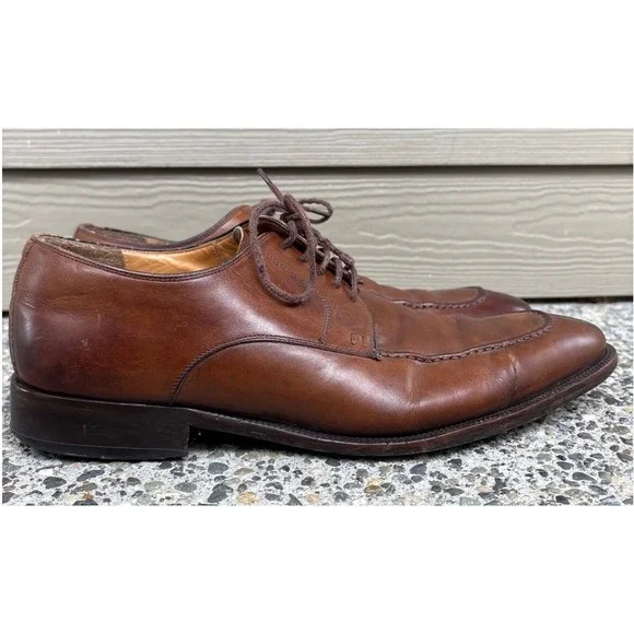 Magnanni Mens 11323 Split Toe Derby Shoes Brown Leather Made in Spain 10 M