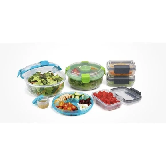 Progressive Snaplock Salad Container Set (14 Piece Set)- BRAND NEW‎ IN BOX