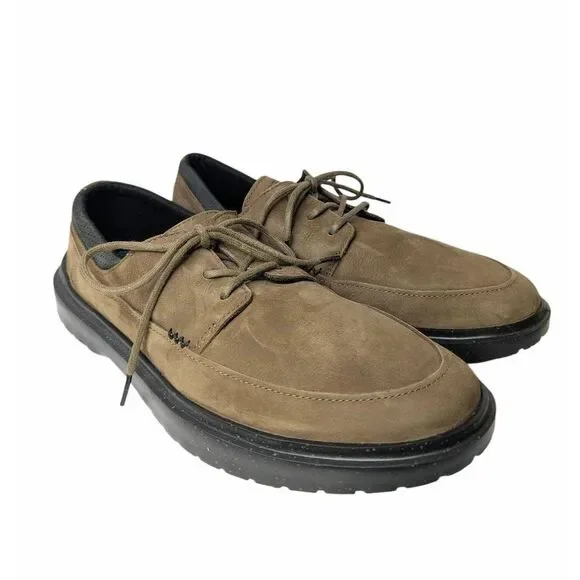 Sperry Topsider Cabo II olive brown leather oxford lace up shoe mens 11.5