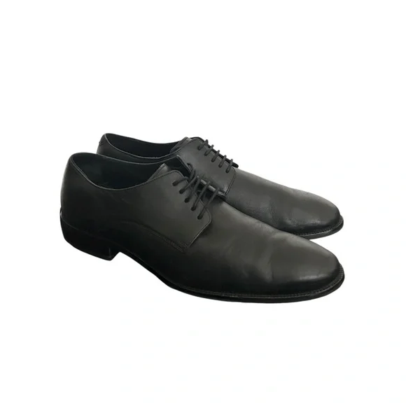 Cole Haan Mens Leather Oxford Dress Shoes C4119 Black Lace Up Size 12