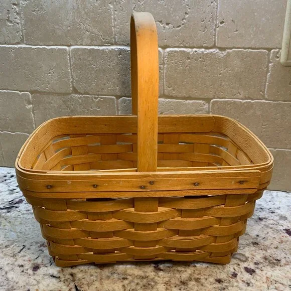 Longaberger Basket with liner Vintage 1997 Handwoven