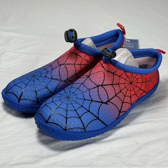 Watelves Kids Water Shoes Spider Design Size US 1 EU 33 Slip On Beach Swim