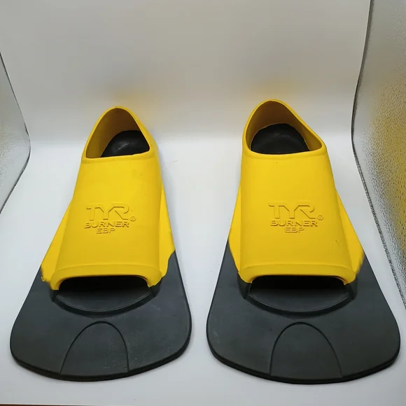 TYR Yellow and Black Swim Fins