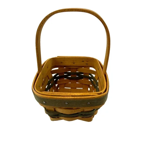 1999 Longaberger St. Patrick's Day Lots of Luck Basket 4.25
