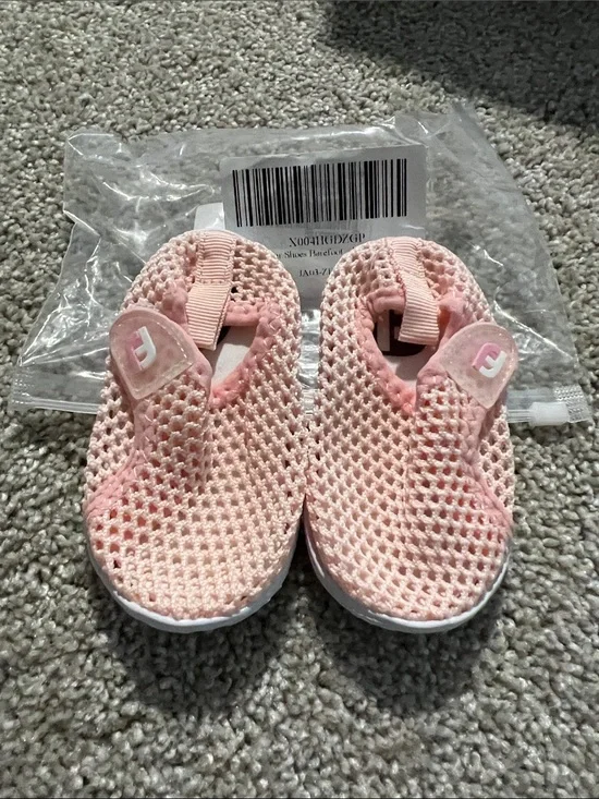 Amazon Pink Mesh Slip-On Water Shoes for Kids