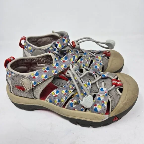 KEEN Newport H2 Sport Water Sandals Kids Size 13 Gray Beach Ball Washable Unisex