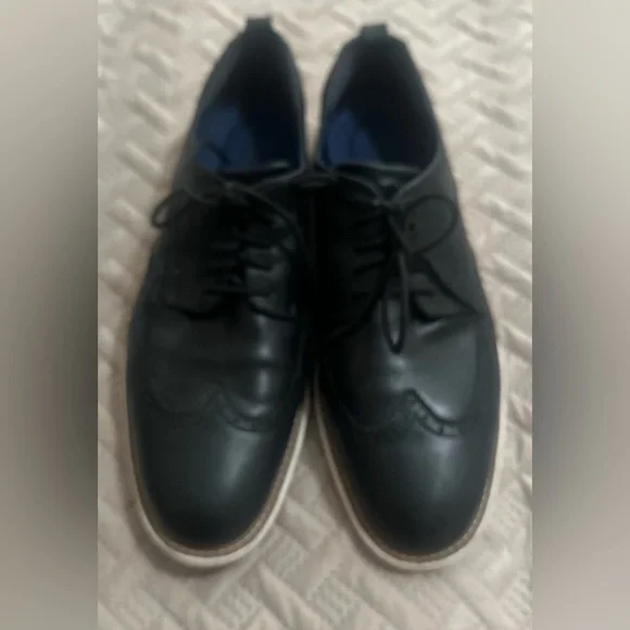 Men’s Cole Haan Black Grand Evolution ShortWing Oxford Shoes Business Casual 13M