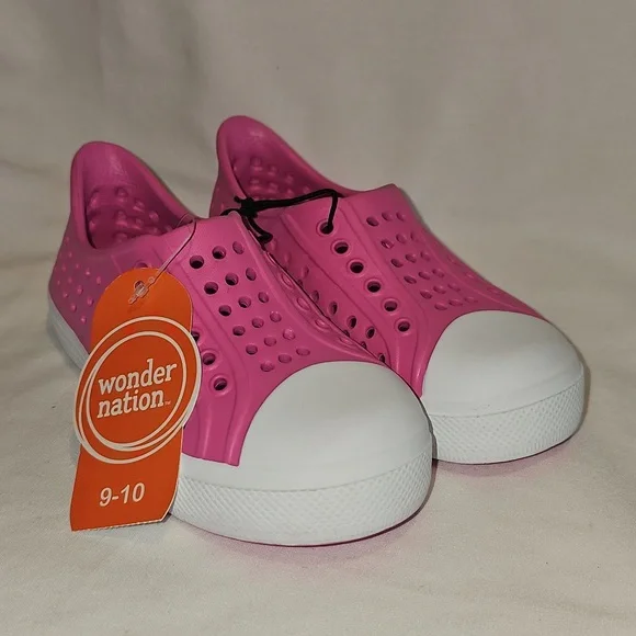 Wonder Nation Toddler Girls 9-10 EVA Water Sneakers New