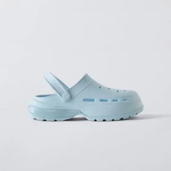 Zara AIR CHAMBER CLOGS Blue | EU 34 ≈ US Youth 2 - 2.5