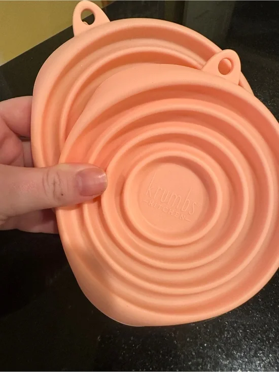 Peach Silicone Stretch Lids - Set of 2