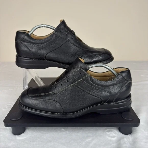 Johnson & Murphy Men's Size 11 M Black Sheepskin Oxford Lace Up Shoes 20-7218