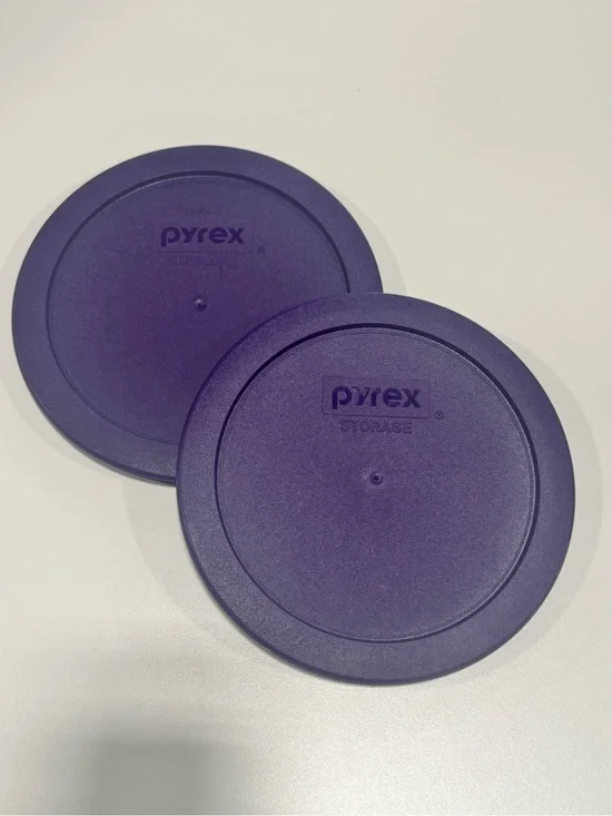 Pyrex 7201-PC 4 Cup Purple Food Storage Replacement Lid (2-Pack) - 2-Pack