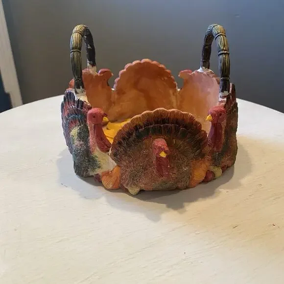 Sunflower‎ Turkey Ceramic Basket 6x6x4