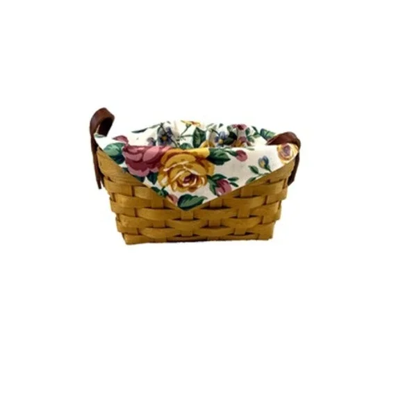2005 Longaberger Horizon of Hope Basket w/Rose Liner 6.75
