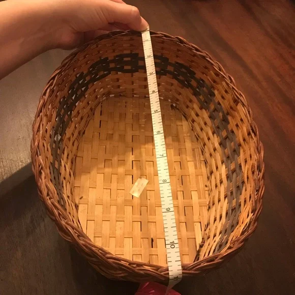 Basket vintage preowned weave multicolor