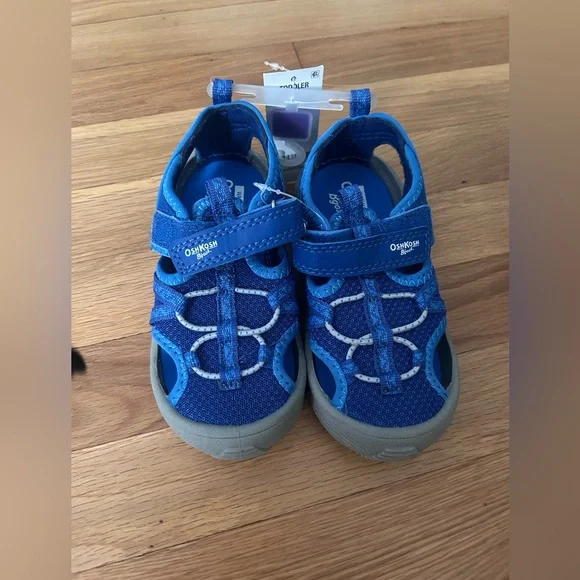 OshKosh B'gosh Blue Boys Toddler Shoes Sandals with Adjustable Straps