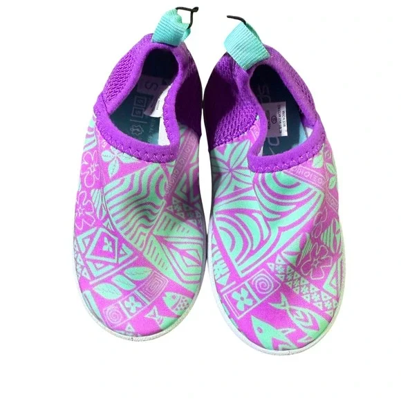 Speedo Kids Splash and Sun Booties Neon Violet Pink Mint Green Size‎ S 5 6