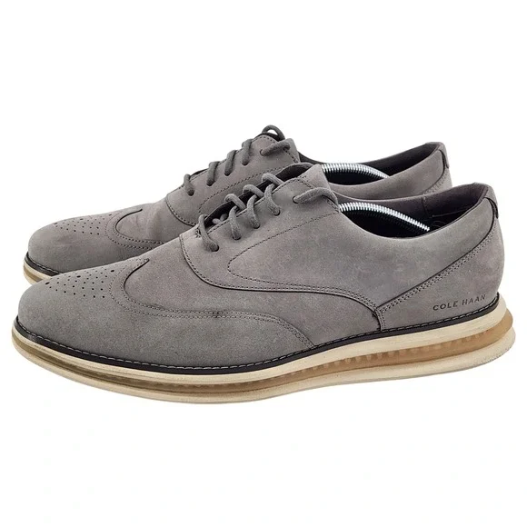 Cole Haan ØriginalGrand Energyweave Perforated Plain Toe Oxfords Mens 13M Gray