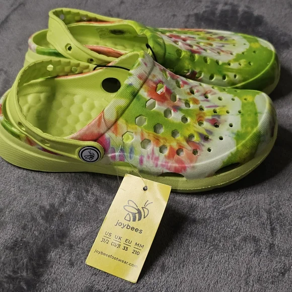 Joybees Tie-Dye Clogs Kids Size 1-2‎
