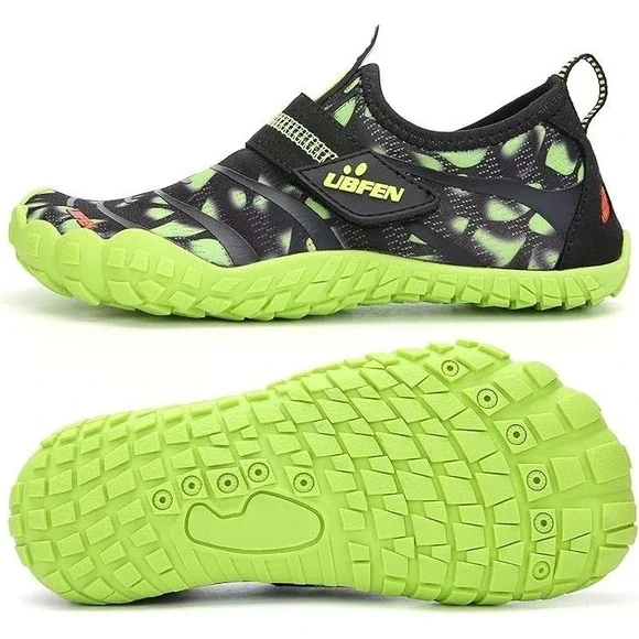 UBFEN Unisex Kids Boys Girls Beach Sport Quick Dry Water Shoes - Green - 37