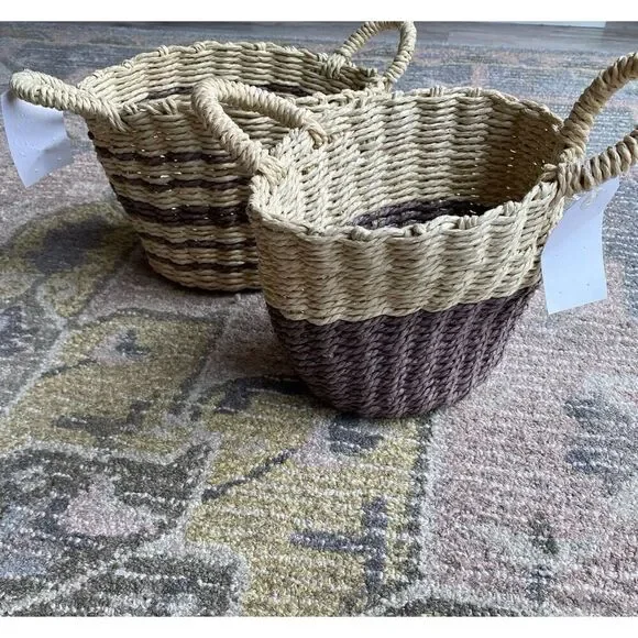 2 Strechy Baskets Stripe Designed