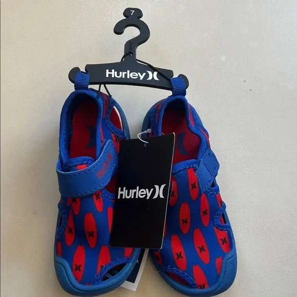 Hurley Kids Vibrant Blue and Red Water Shoes