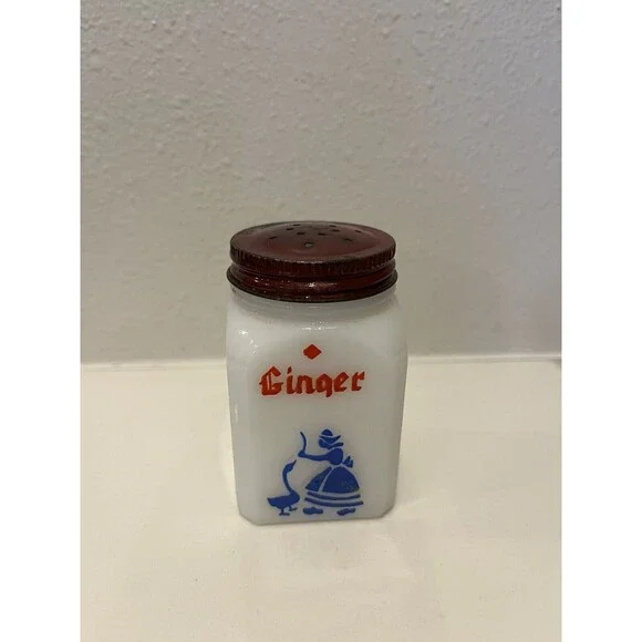 Vintage Mid Century 3/4 Milk Glass Dutch Range Shaker GINGER DOVE