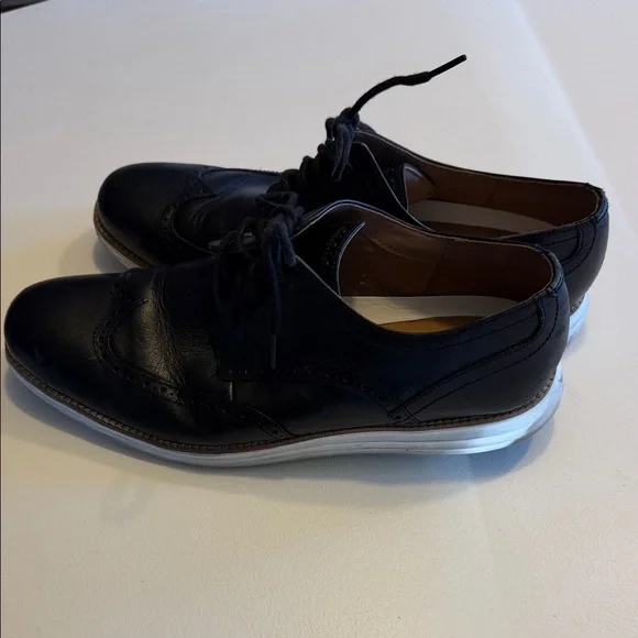 Cole Haan Men's Black Leather Dress Shoes Sz 11.5. Tub1