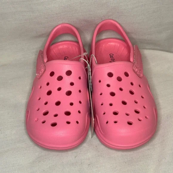 Cat & Jack Pink Slip-On Clogs – Toddler Sizes 7 or 8