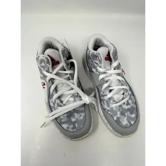 Adidas Little Kids White Grey J Wall 2 J Basketball Lifestyle Shoe Size 11 K