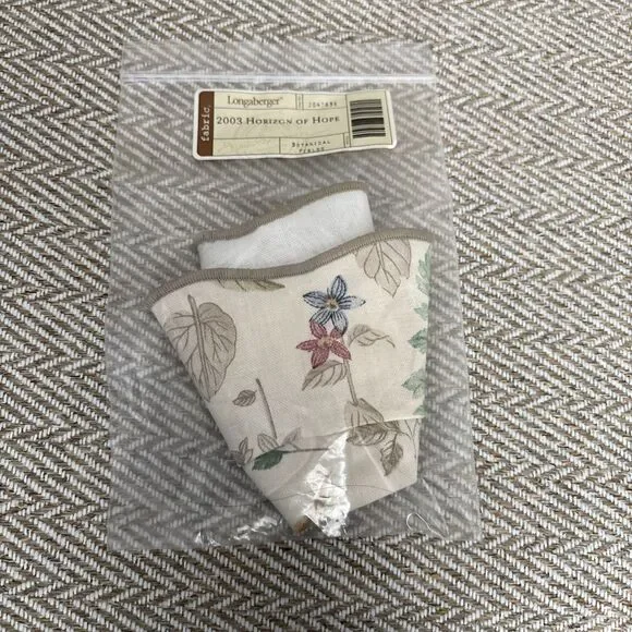 2003‎ Longaberger Horizon of Hope Botanical Fields Basket Liner #2043635