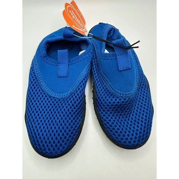 Wonder Nation Blue Kids Water Shoes Aqua Size 7-8 Toddler‎ Beach Pool Shoes