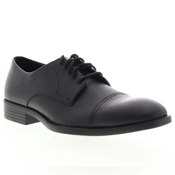 Calvin Klein Conner Small Tumbled Oxford Black Shoe CapToe Size 11.5