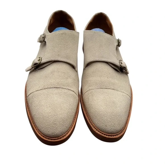 Gordon Rush Light Tan Monk Strap Oxfords‎