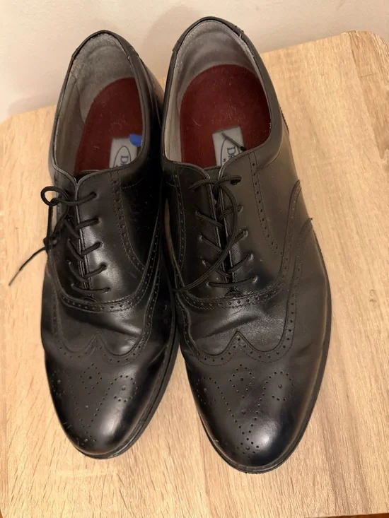 Rockport Dressports Oxford Men's Dress Shoes Size 111/2 Leather Black Comfy!