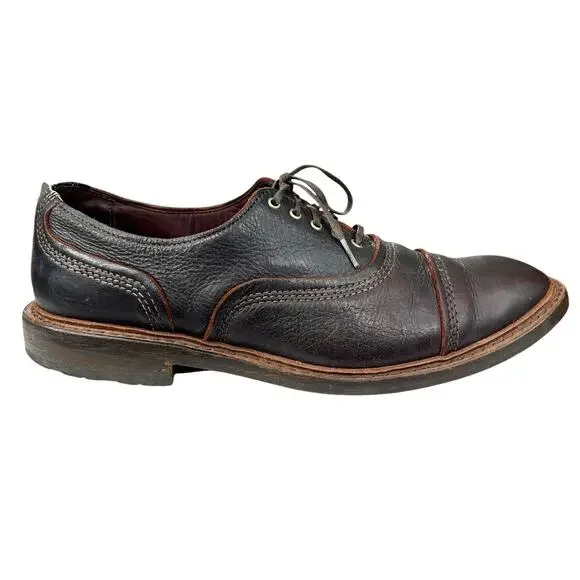 Allen Edmonds Men’s Overlord Brown Leather Cap Toe Oxford Size US 10 D