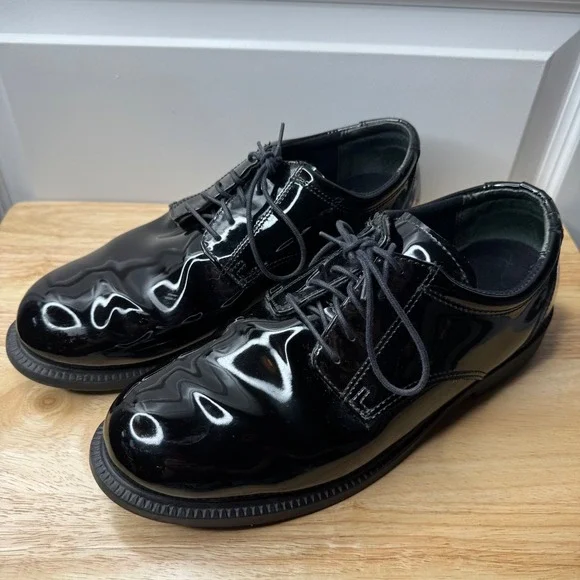 Thorogood 831-6031 Unisex Adult Shiny Black Uniform-Poromerics Shoe 10.5 M