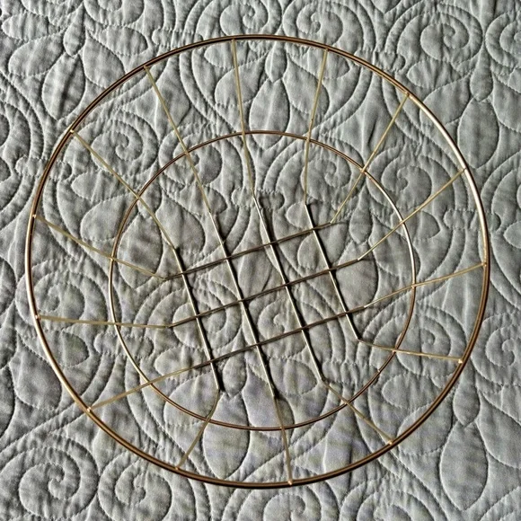 Gold Wire Decorative Basket