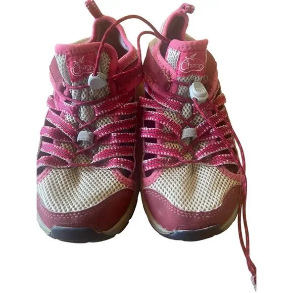 Chaco Girls Pink Outcross 2 Mesh Low Top Round Toe Water Sport Sandal Size 5