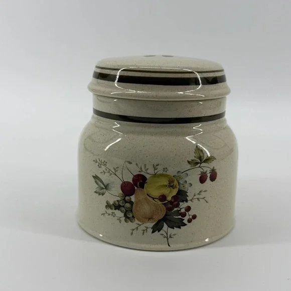 Royal Doulton Lambethware Cornwall Fruit Canister Jar Lid Made in England
