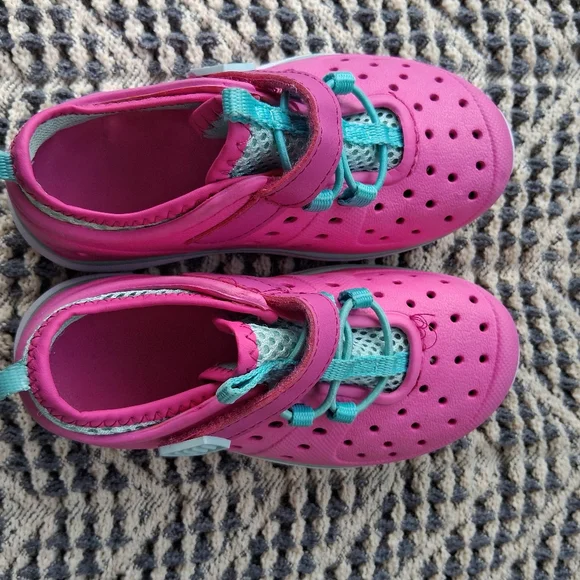 Kids Pink and Blue Shoes
